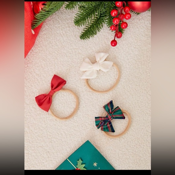 Set of Christmas bow headbands - Picture 2 of 4